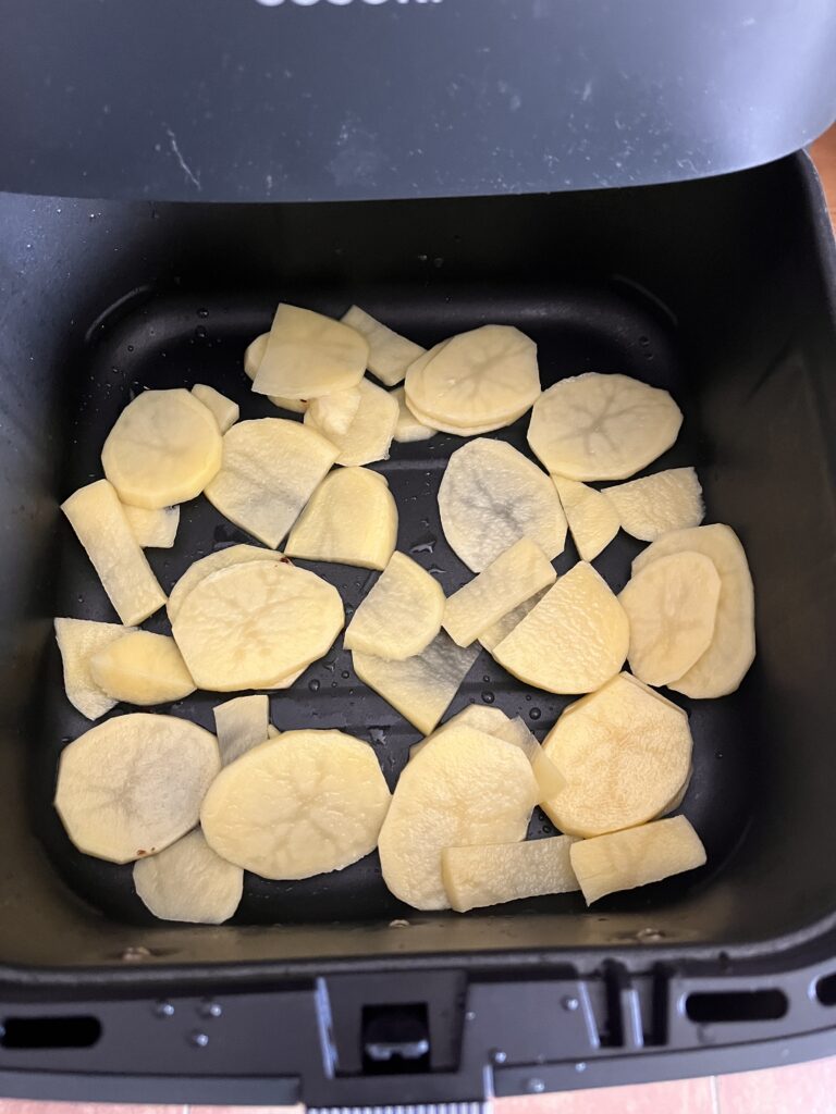 Patatas en láminas