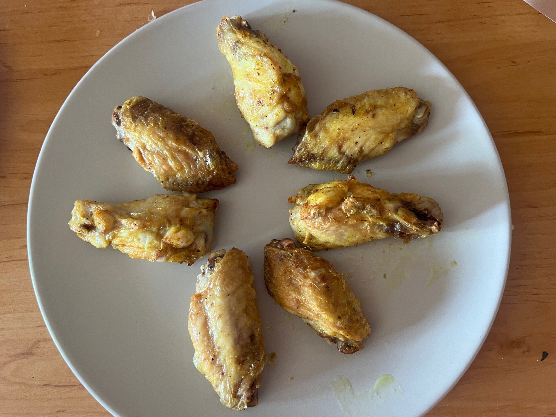 Alitas fritas con especias